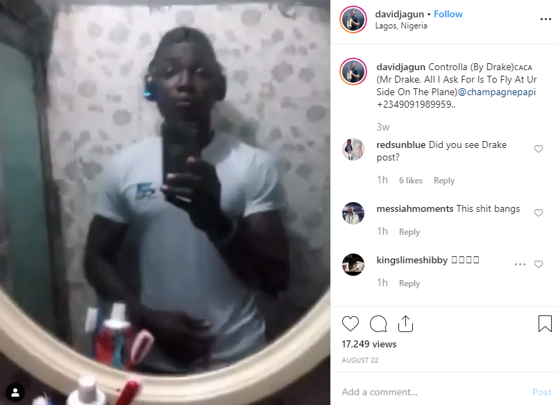 Drake promises to fly Nigerian student to his show for being a top fan