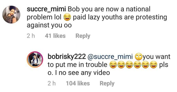 Bobrisky reacts to video of Nigerian youths staging a protest against him in Abuja