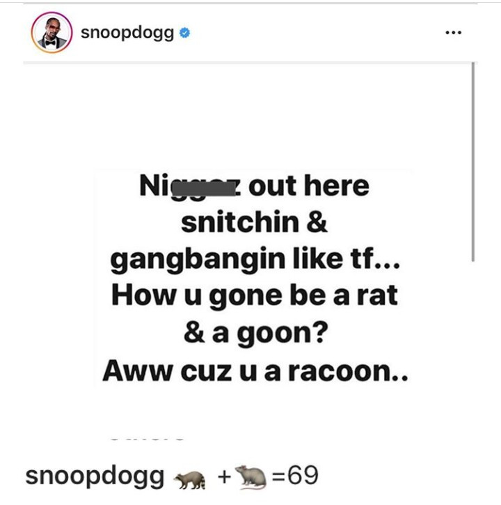 Snoop Dogg continues to drag Tekashi69 as he names fellow rappers Cardi B and Jim Jones as members of the Bloods gang while testifying in court