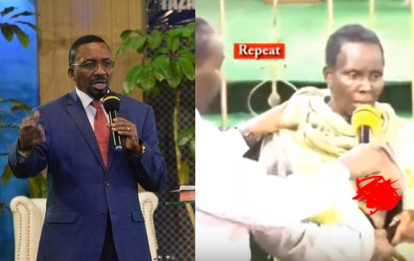 Kenyan Pastor punished by government for exposing breast of woman he claimed he was delivering from cancer on Live TV (video)