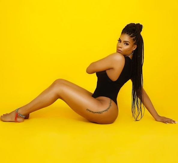 Ex-BBNaija housemate, Venita flaunts her behind in sexy swimwear