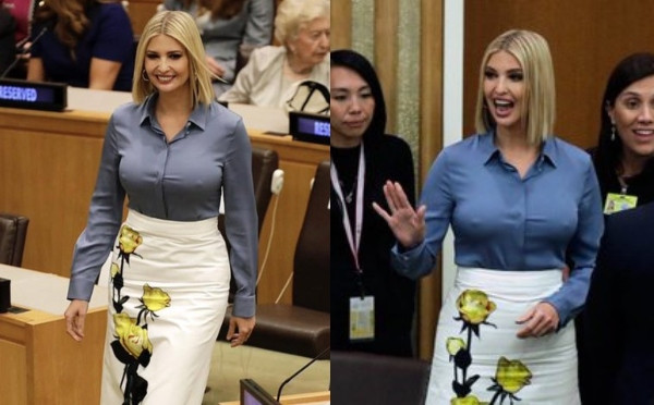 Ivanka Trump flashes her nipples at UNGA, grabs world-wide attention (photos)