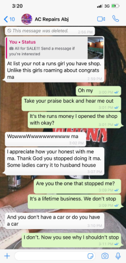Woman shares the surprising messages she received from a man who came to repair her AC