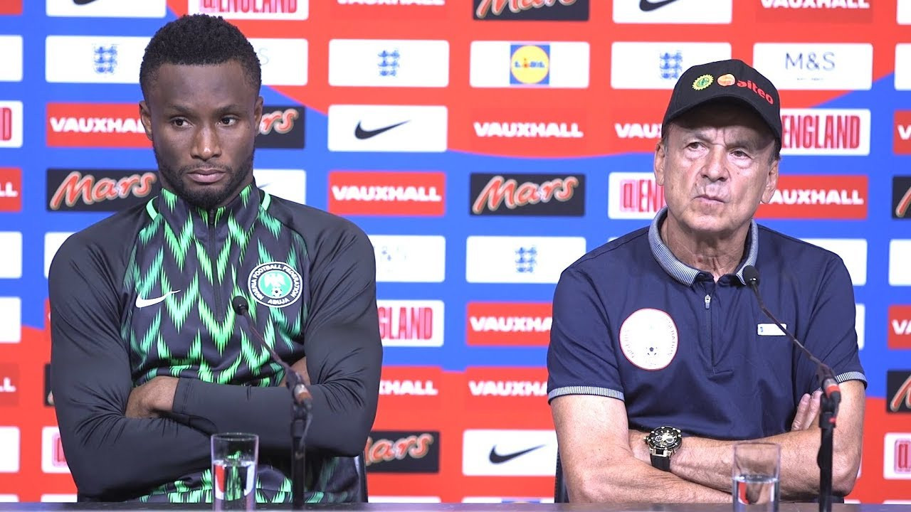 Mikel Obi was angry with Gernot Rohr for giving his position to Alex Iwobi and wanted him removed from stating line-up - BBC Reporter reveals