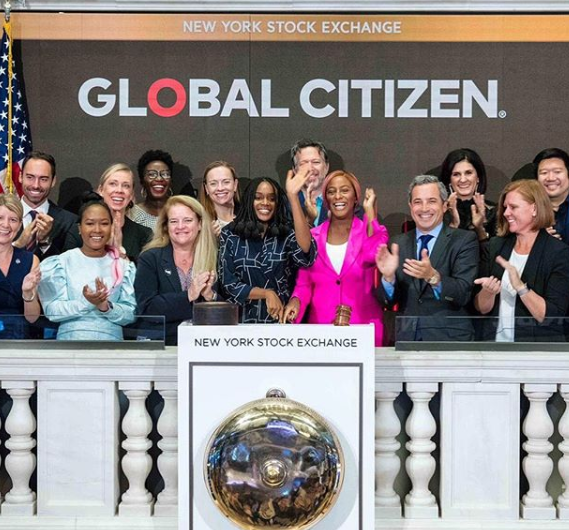 DJ Cuppy rings opening bell at the New York Stock Exchange (video)