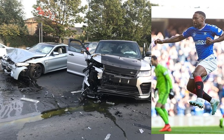 Footballer Jermain Defoe involved in three-car crash in Scotland (Photos)