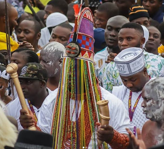 Photos: Ooni of Ife rocks?the official ceremonial outfit from time immemorial to celebrate 