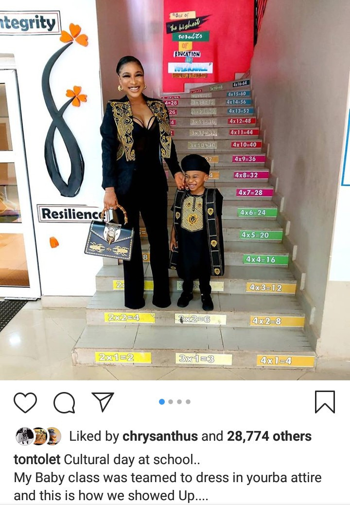 Celebrity kids pictured rocking traditional attires for their school