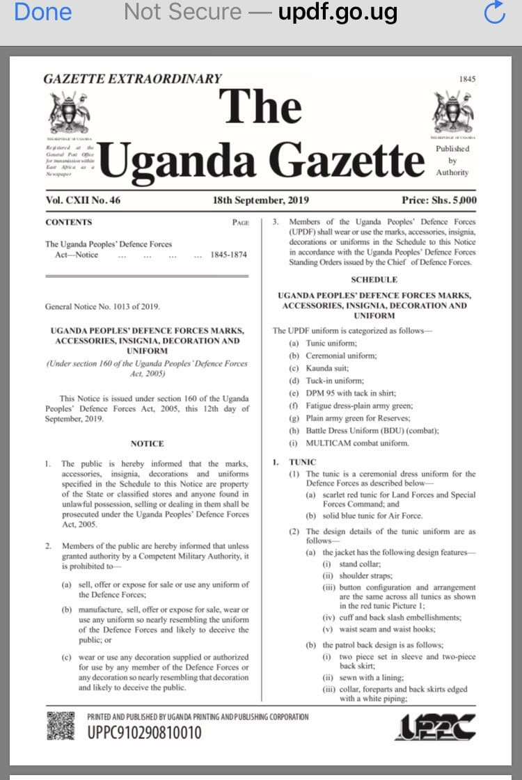 Uganda bans wearing of Bobi Wine