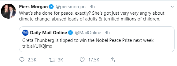 Piers Morgan reacts as it