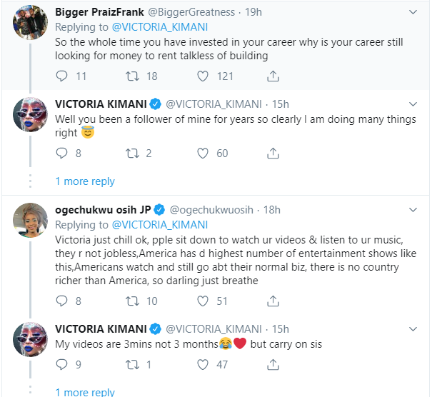 Victoria Kimani comes under fire for saying Big Brother Naija keeps people 