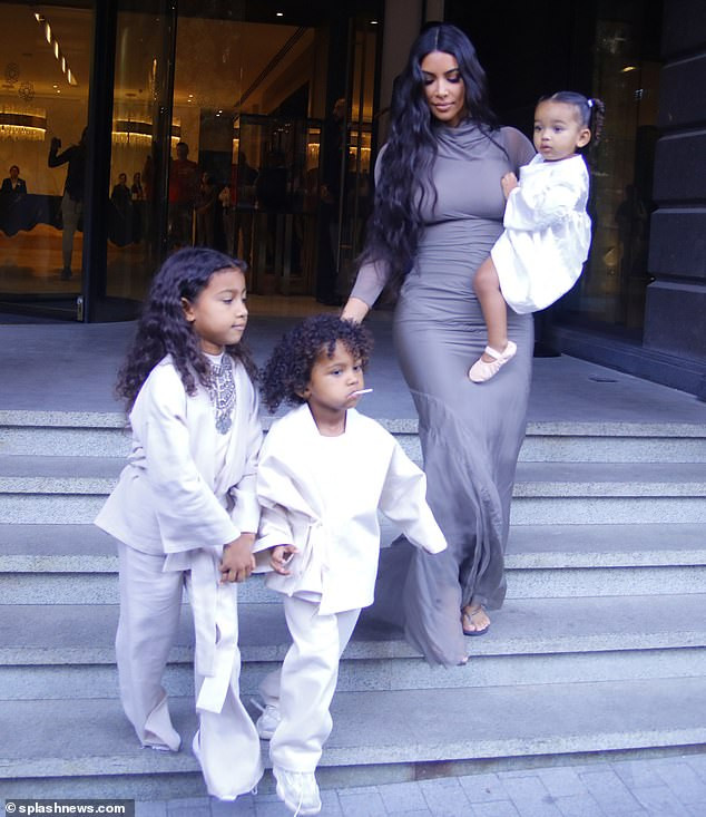 Kim Kardashian arrives in Armenia with her adorable children ahead of their baptism (Photos)
