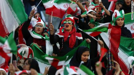 Iranian women finally enter football stadium for first time in 40 years; watch their team beat Cambodia 14-0 (photos)