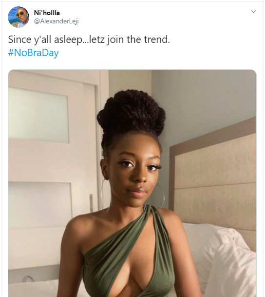  #No Bra Day: Women showcase their boobs as they go bra-free?(Photos)
