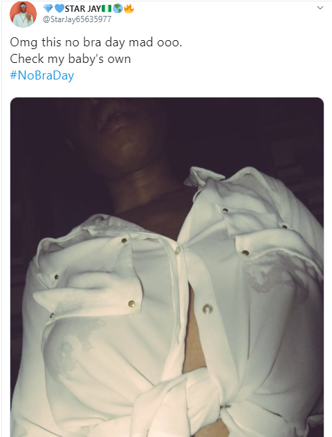  #No Bra Day: Women showcase their boobs as they go bra-free?(Photos)