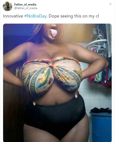  #No Bra Day: Women showcase their boobs as they go bra-free?(Photos)