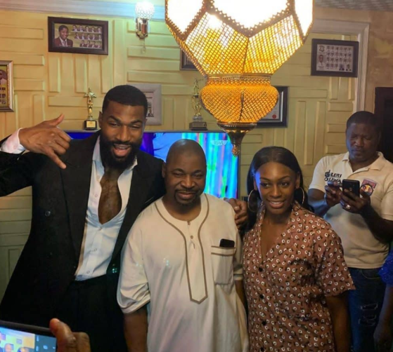 Ex-BBNaija housemate, Mike finally meets MC Oluomo in Lagos (Photos)