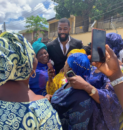 Ex-BBNaija housemate, Mike finally meets MC Oluomo in Lagos (Photos)