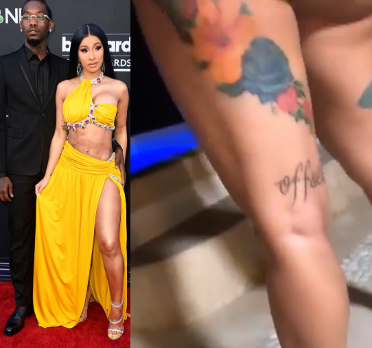 Cardi B responds to follower who asked why she tattooed Offset