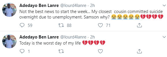 Young man commits suicide due to unemployment