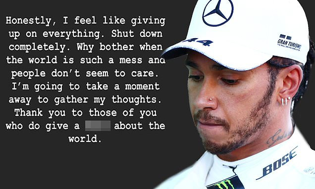 Lewis Hamilton sparks concern as he tells fans he feels like