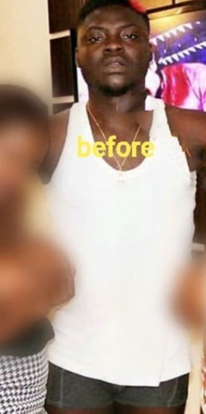 Nigerian Porn Star, Kingtblakhoc shares his before and after photos but fans think he is sick ( see photos)