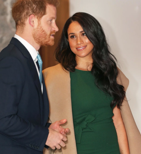 Prince Harry reassures Meghan Markle she looks great after the birth of their baby