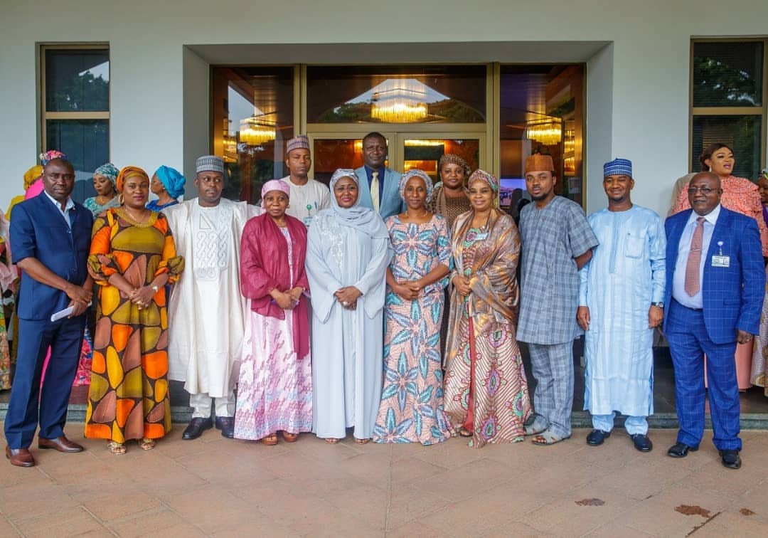 Wives of state governor, Senators, others pay Aisha Buhari courtesy visit