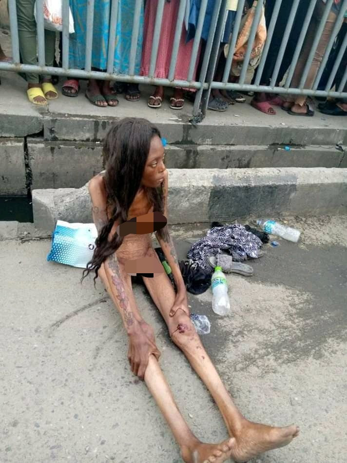Naked woman thrown out of moving car at Ajah (photos/video)