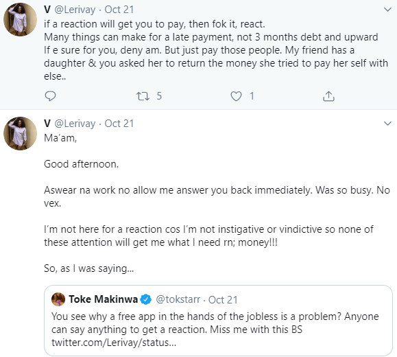 Toke Makinwa vows to give N500k to anyone who can reveal user of a Twitter account who accused her of owing her staff