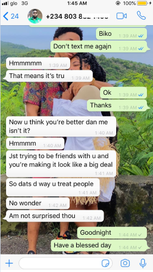 Twitter user shares screenshots of intimate messages an e-cab driver sent her after her ride