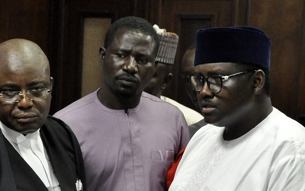 Court remands Maina, son in prison (photos)