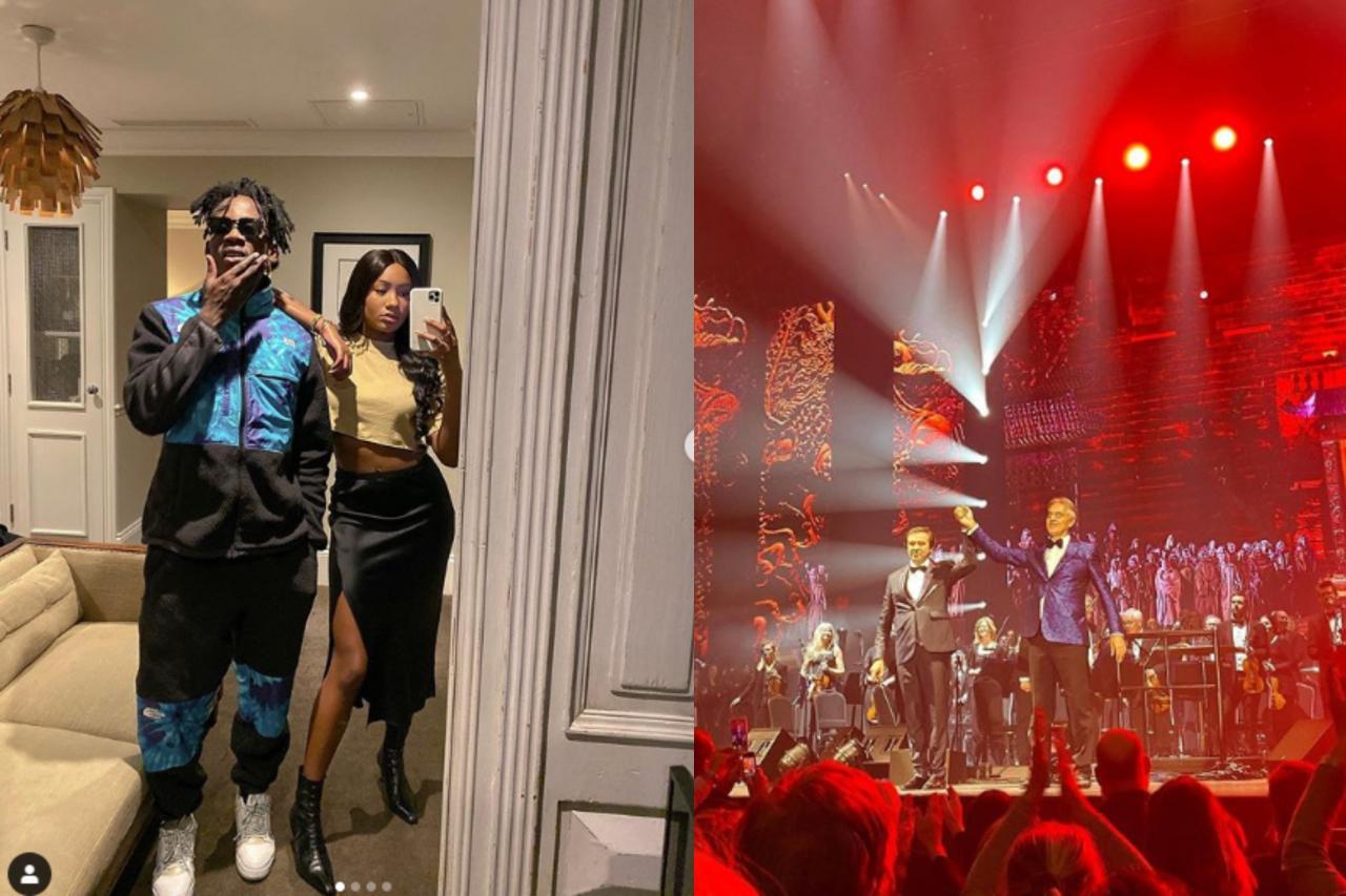 Temi Otedola surprises Mr Eazi with tickets to Andrea Bocelli concert after he made her watch his video on their second date