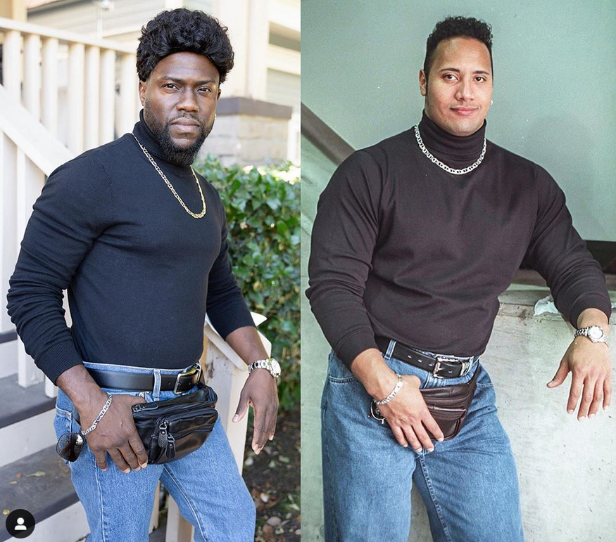 Kevin Hart dresses up as Dwayne "The Rock" Johnson for Halloween (Photo/Video)