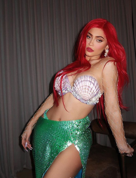 Kylie Jenner transforms into Ariel in The Little Mermaid for Halloween
