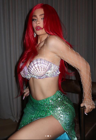 Kylie Jenner transforms into Ariel in The Little Mermaid for Halloween