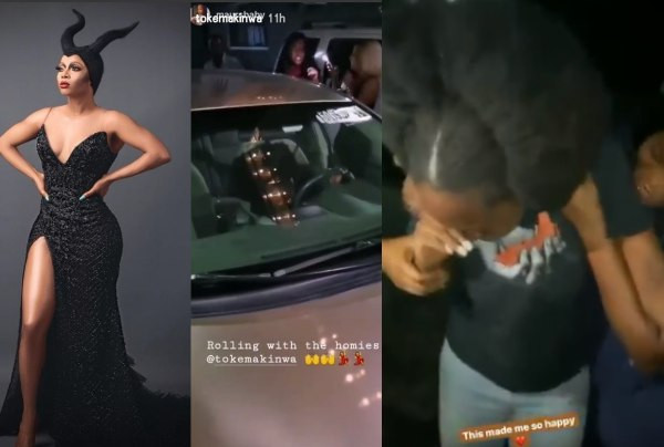Toke Makinwa surprises her Personal Assistant with a car gift (video)