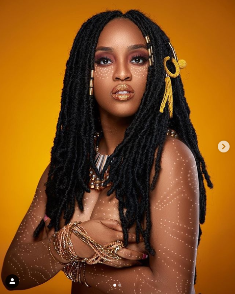 Nigerian singer and feminist Maj poses topless in new raunchy photos