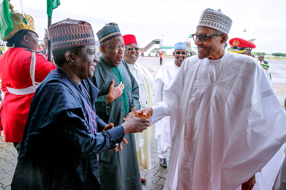 Photos:  President Buhari departs Abuja for South Africa