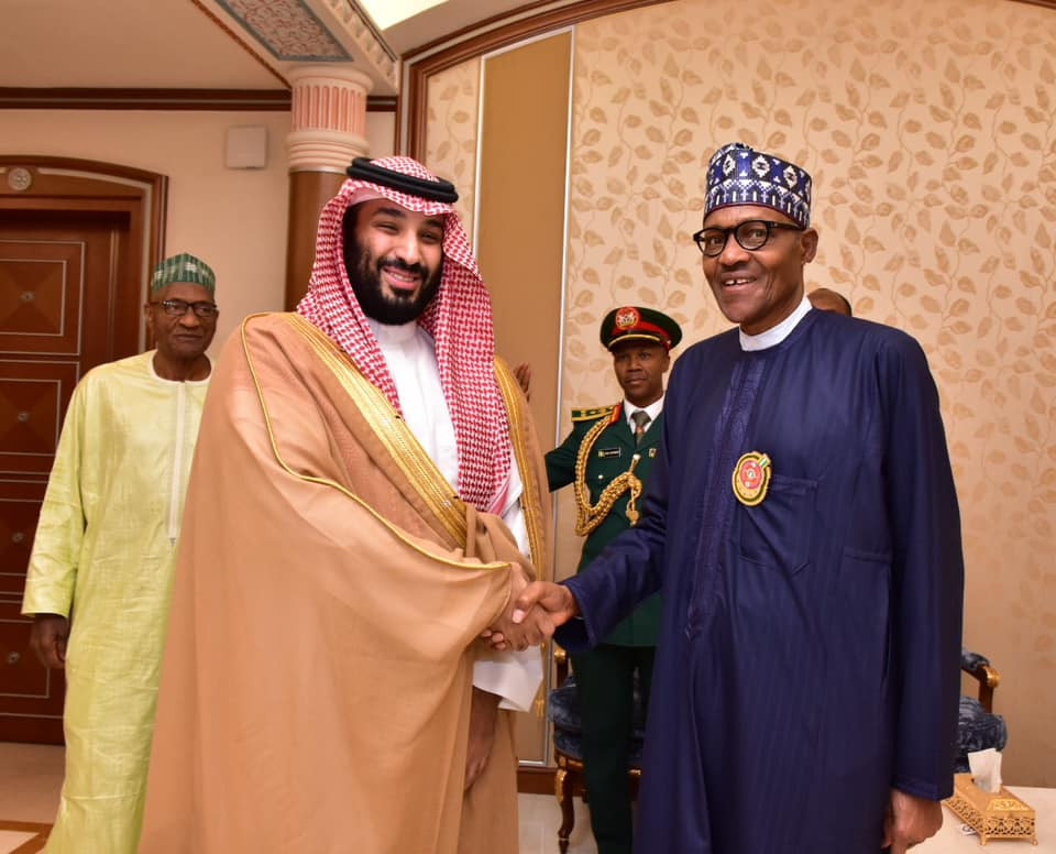 Photos:?President Buhari meets with Saudi Crown Prince,?Mohammed bin Salman