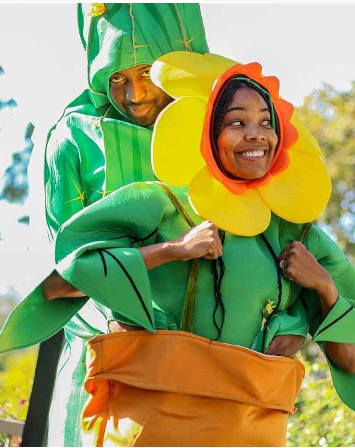 The Wades transform into plants for Halloween (photos)