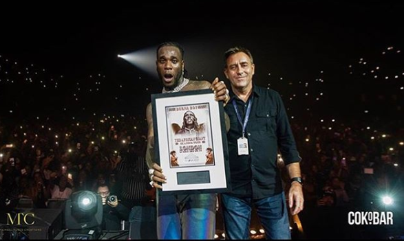 Burna Boy becomes first Afrobeat artiste to sell out SSE Arena (videos)