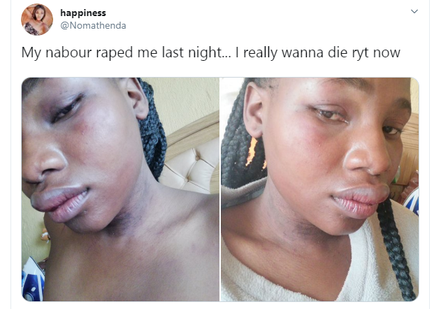 Lady calls out neighbour who she alleged raped her after asking him to walk her home