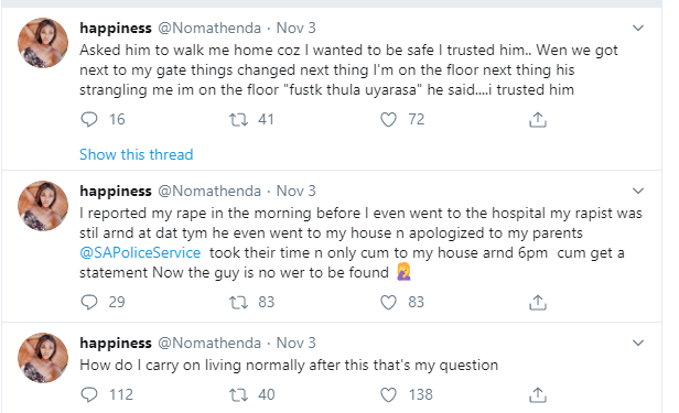 Lady calls out neighbour who she alleged raped her after asking him to walk her home