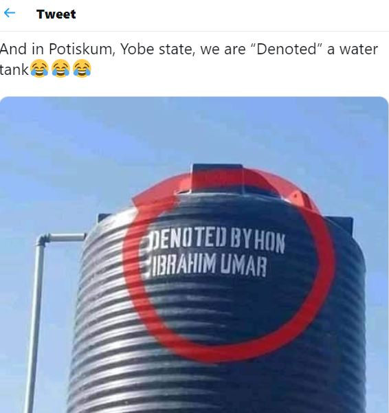 Viral photo of another epic error by a politician in Yobe State who