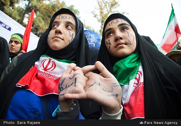 Iranians take to the street to celebrate 40th anniversary of hijacking US Embassy in Tehran