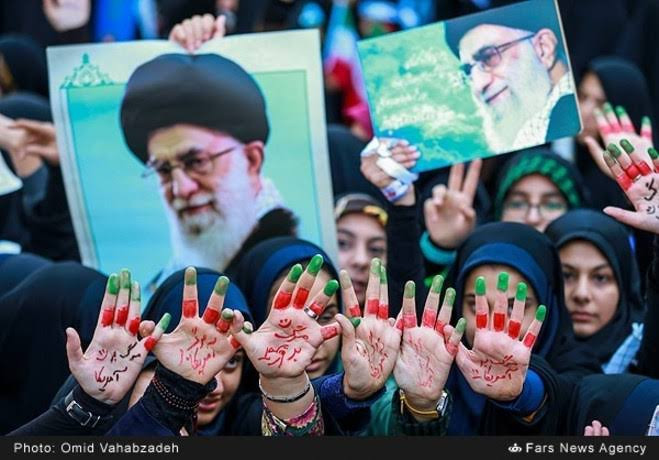 Iranians take to the street to celebrate 40th anniversary of hijacking US Embassy in Tehran