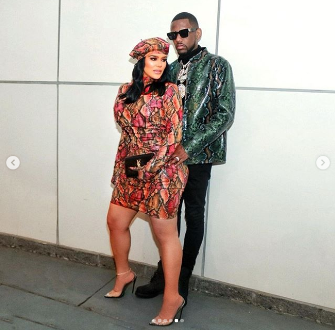Rapper Fabolous?and his partner Emily Bustamante strike suggestive poses in new photos