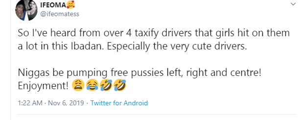 Nigerian lady alleges that
