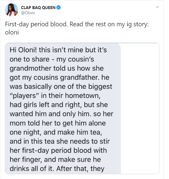 Ladies reveal the kind of rituals they did to get and keep a man and it